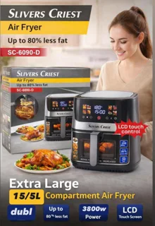 سرخ‌کن بدون روغن سیلور کرست 15 لیتری مدل SC-6090-D